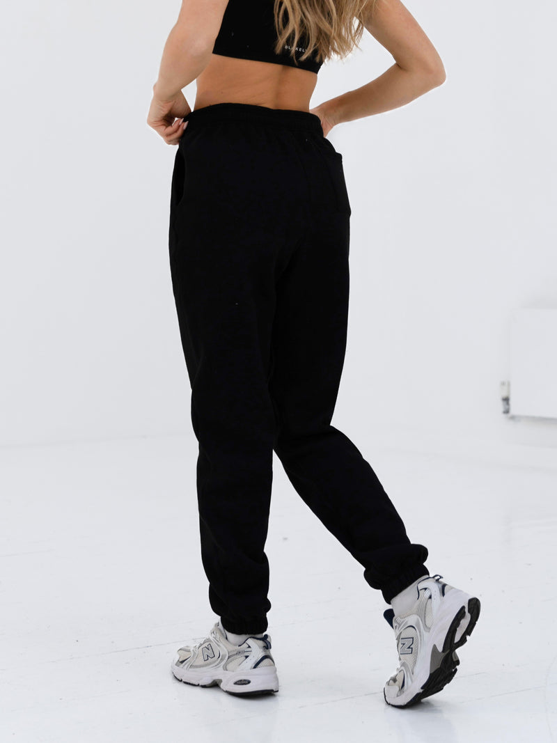 Label Sweatpants - Black