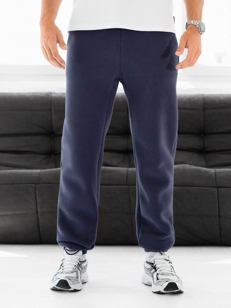 Blakely Basic Relaxed Cuffed Sweatpants - True Navy