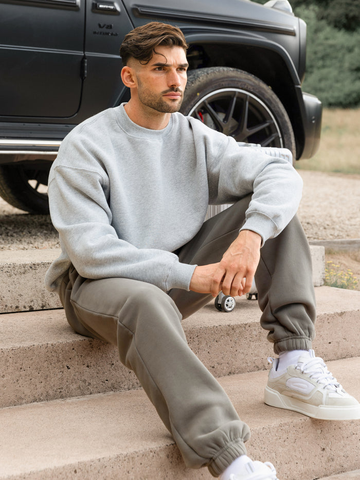 Blakely Basic Relaxed Cuffed Sweatpants - Safari Green