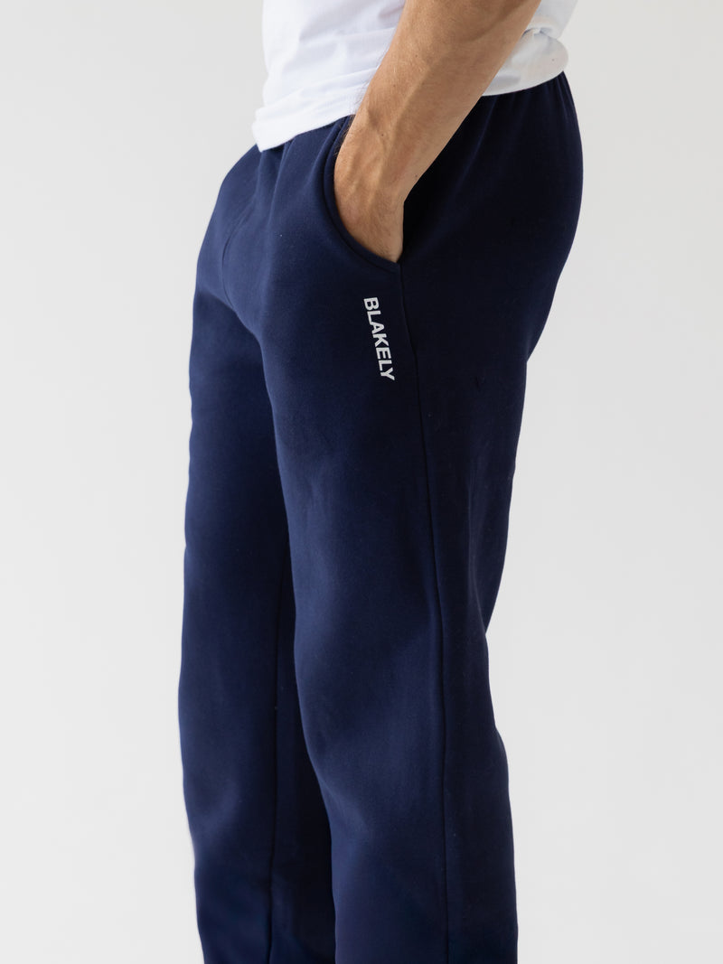 Italic Linear Relaxed Sweatpants - Navy