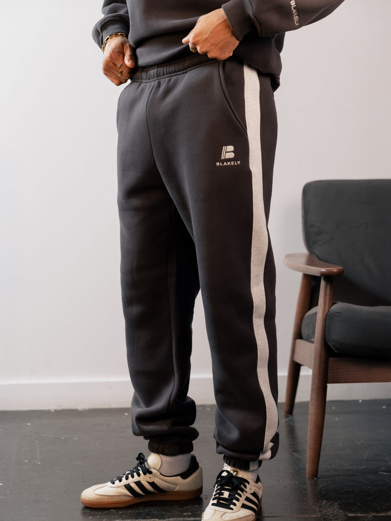 Panel Relaxed Sweatpants - Graphite