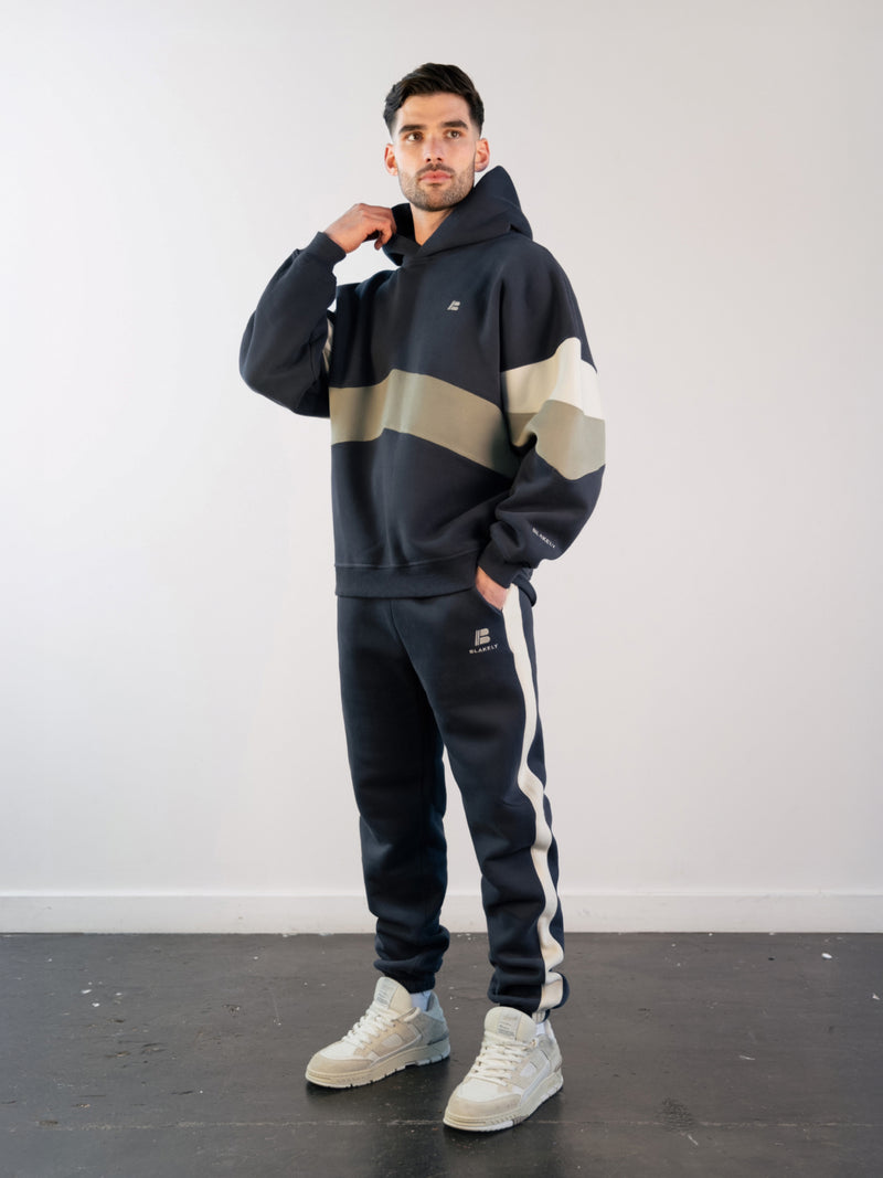 Panel Relaxed Sweatpants - True Navy