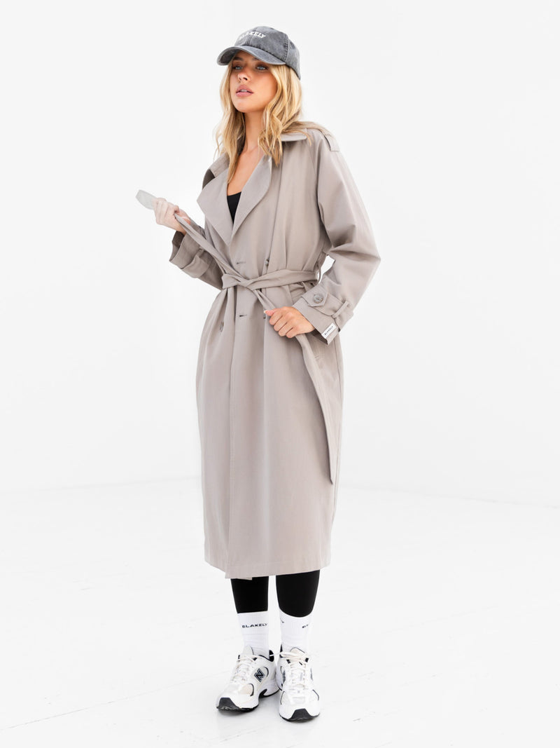 Amara Trench Coat - Stone