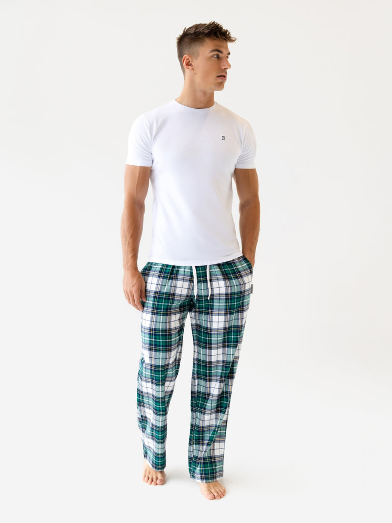 Chase Checked Trousers - Green Check