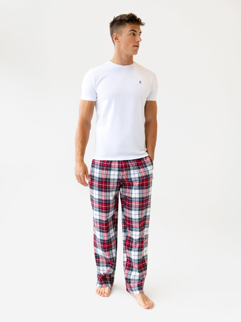 Chase Checked Trousers - Red Check