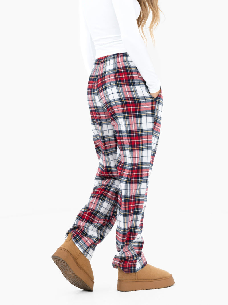 Rue Checked Trousers - Red Check