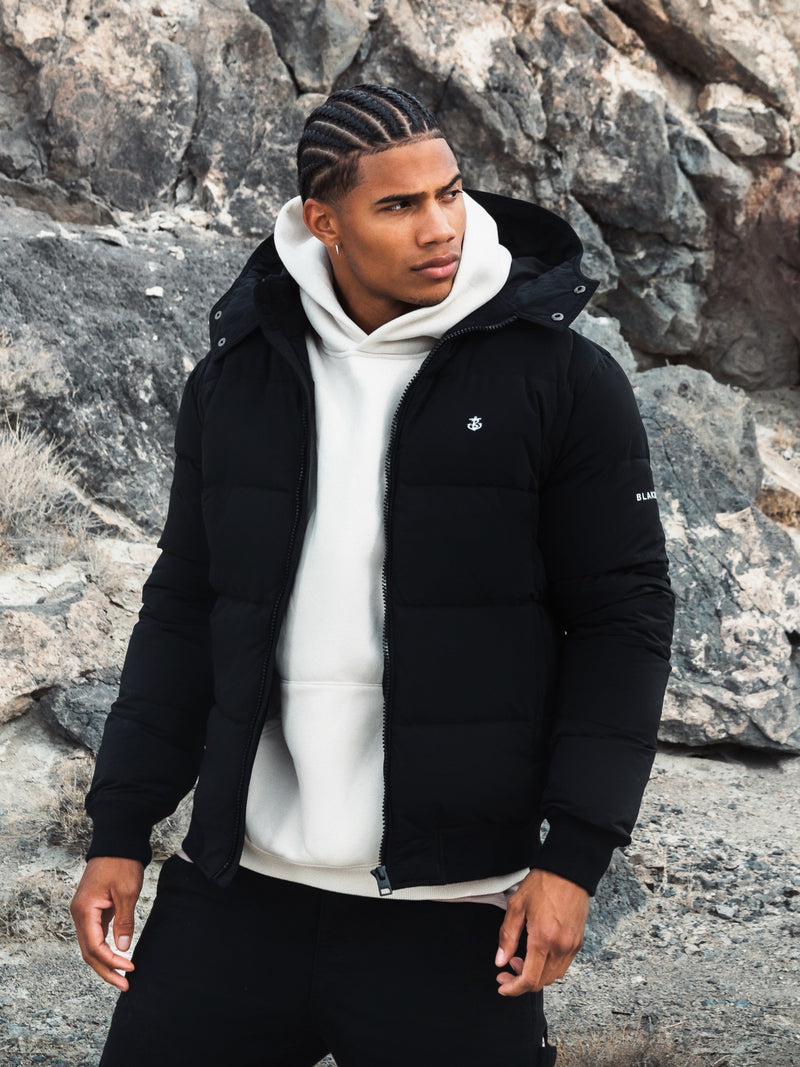 Pullover puffer jacket mens best sale