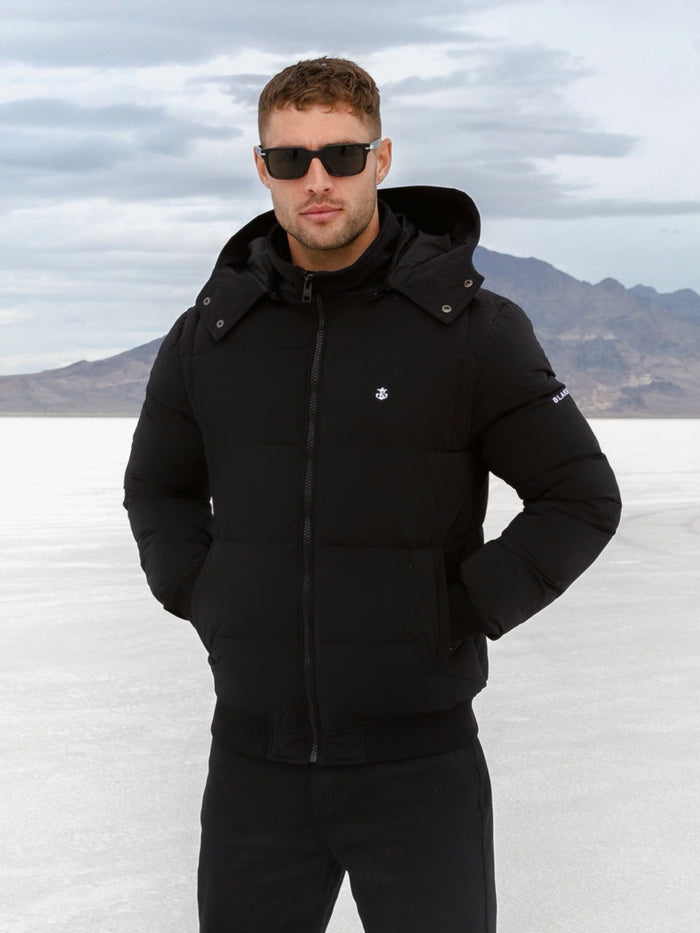 Mens black winter coat on sale