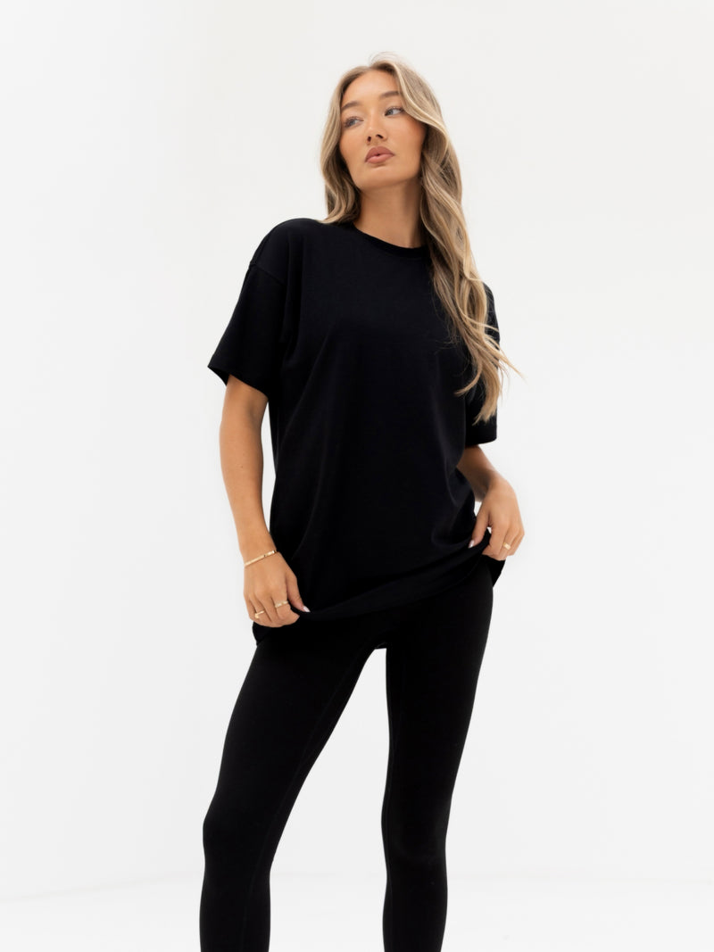 Thea Oversized T-Shirt - Black