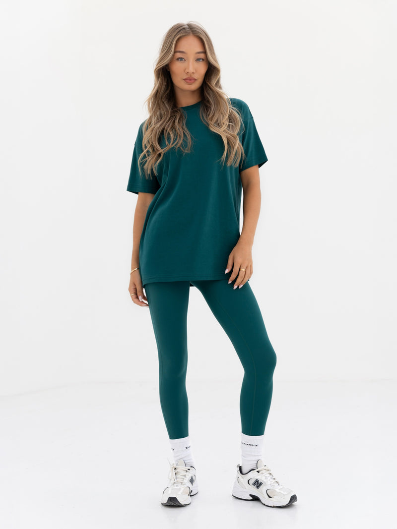 Thea Oversized T-Shirt - Deep Green