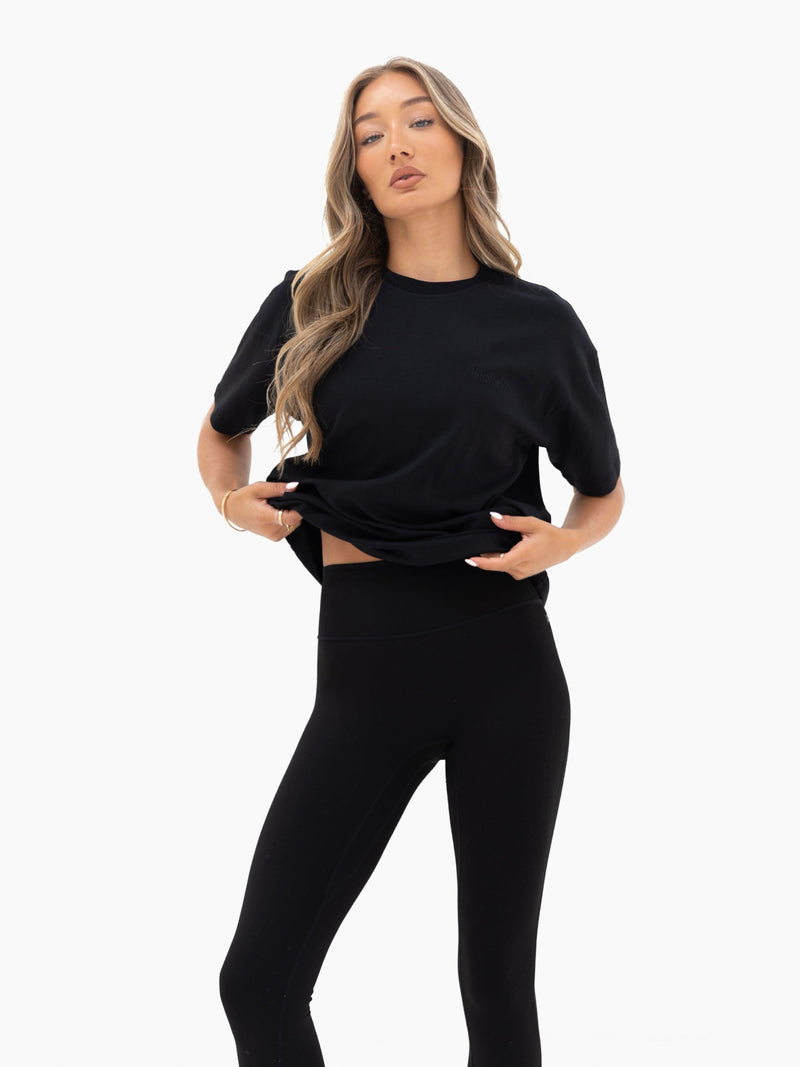 Freya Oversized T-Shirt - Black