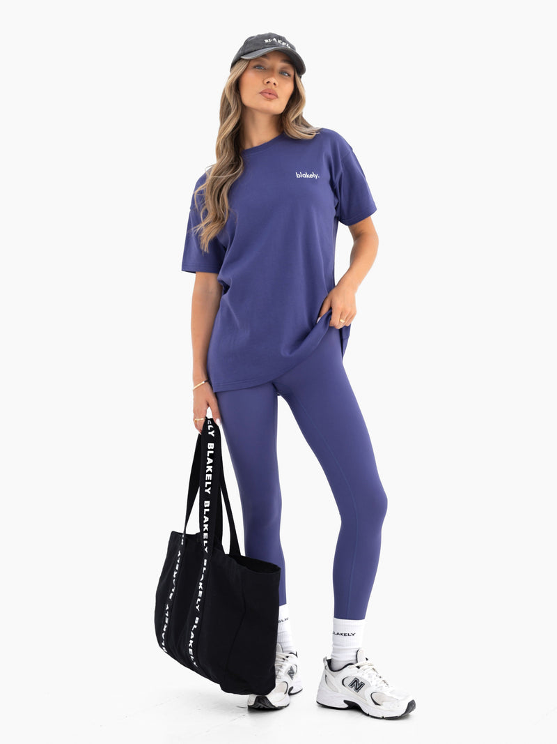 Freya Oversized T-Shirt - Bold Purple