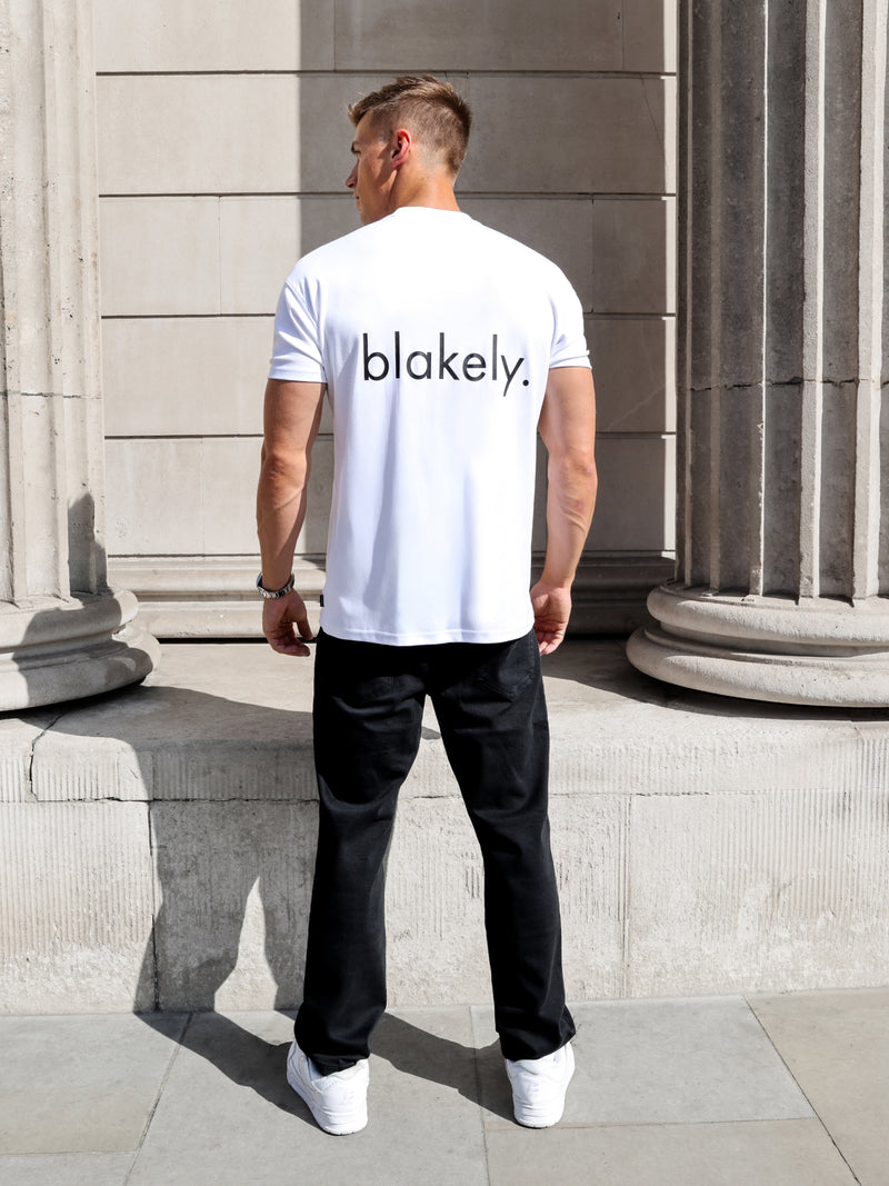 Enzo Relaxed T-Shirt - White & Black