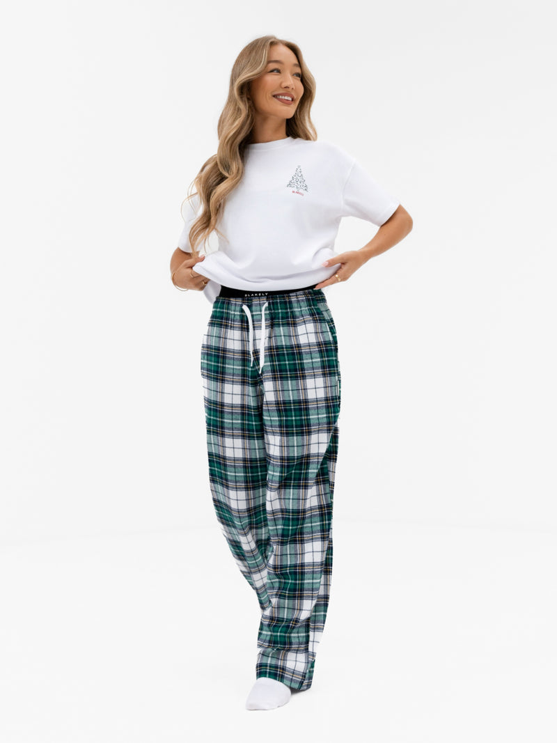 Christmas Print Oversized T-Shirt - White