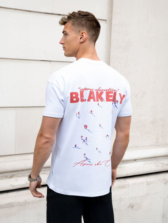 Ski Print Relaxed T-Shirt - White