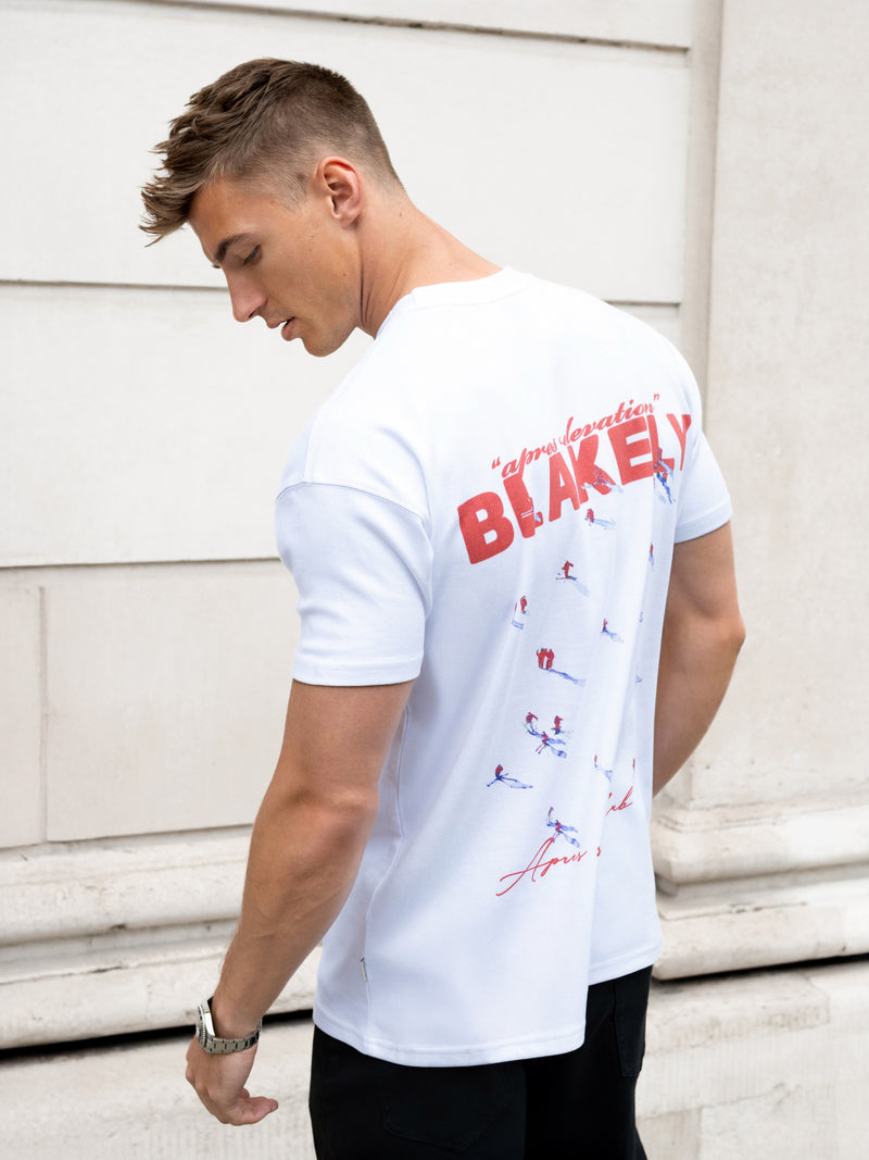 Ski Print Relaxed T-Shirt - White