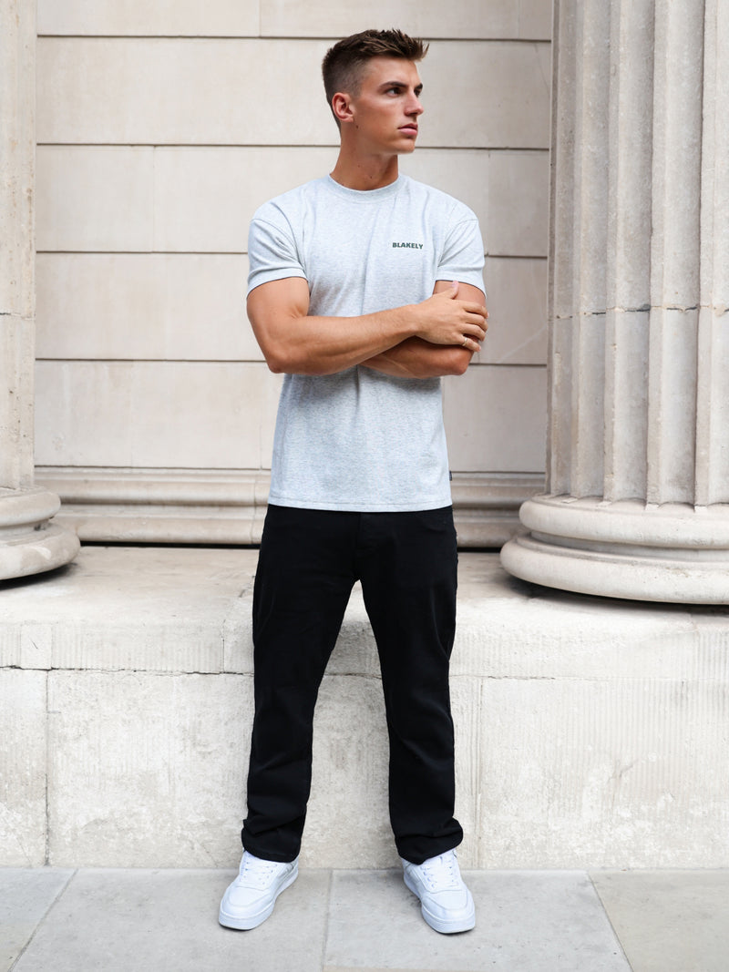 Arlo Relaxed T-Shirt - Marl Grey