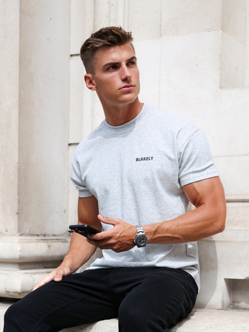 Arlo Relaxed T-Shirt - Marl Grey