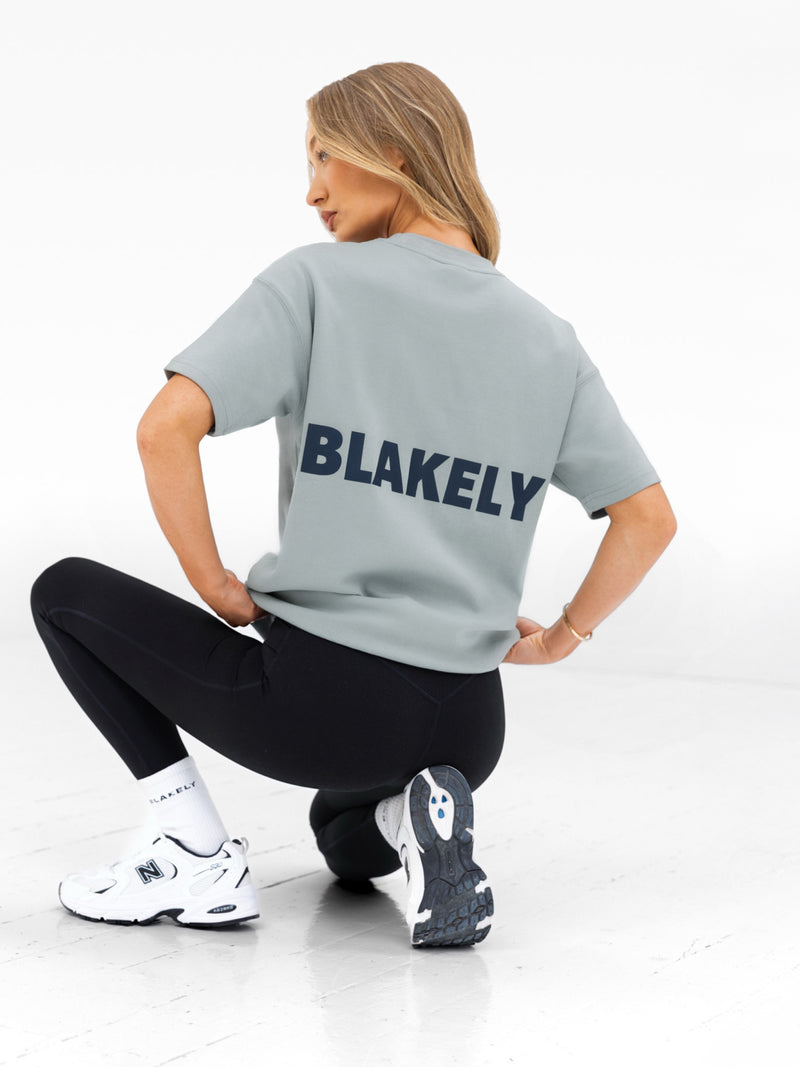 Amelie Oversized T-Shirt - Mineral Blue