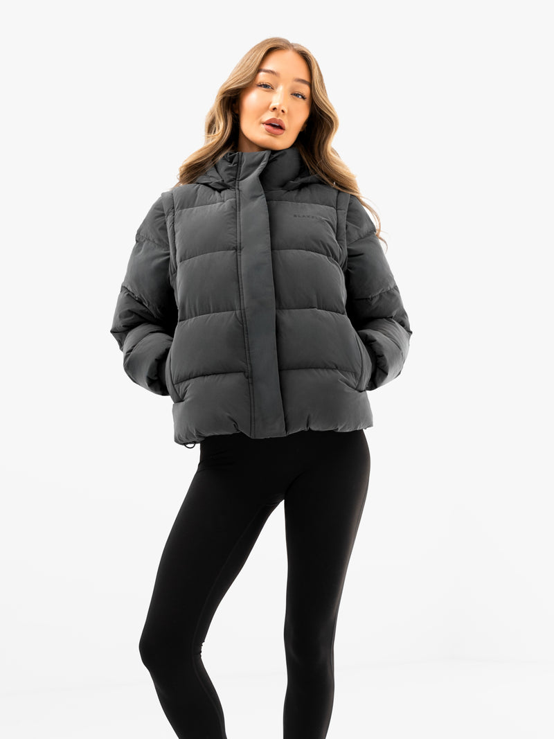 Multiway Puffer Coat 2 - Charcoal