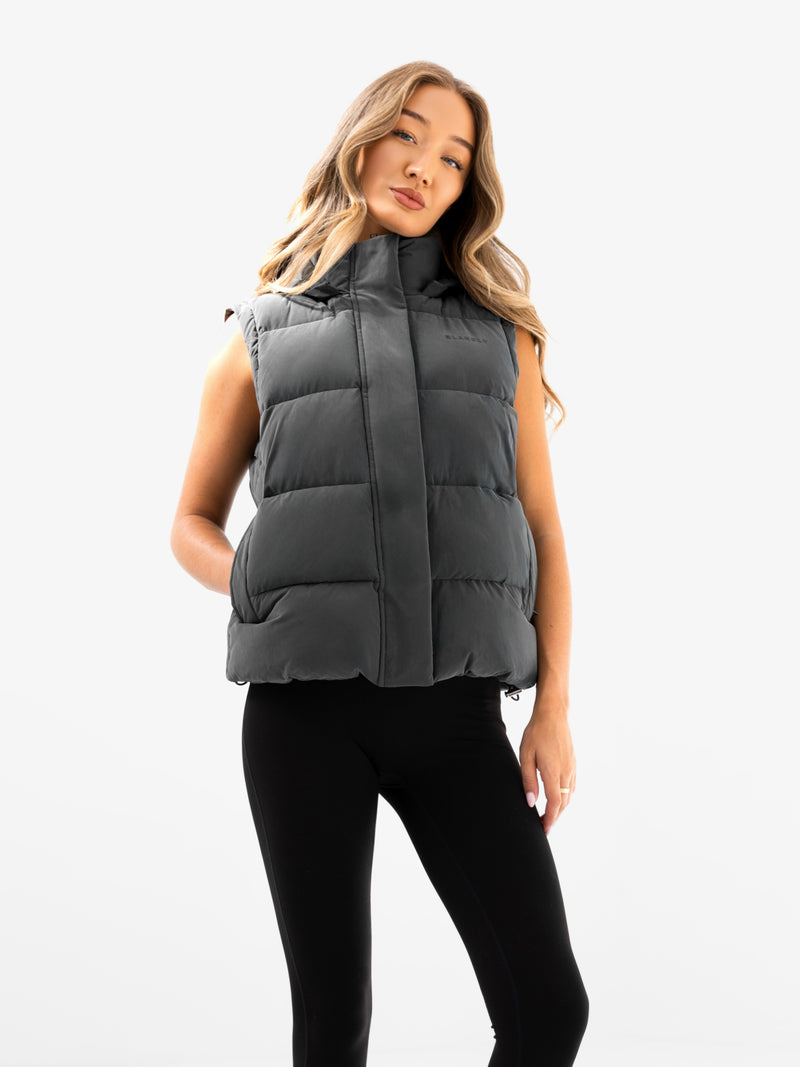 Multiway Puffer Coat 2 - Charcoal