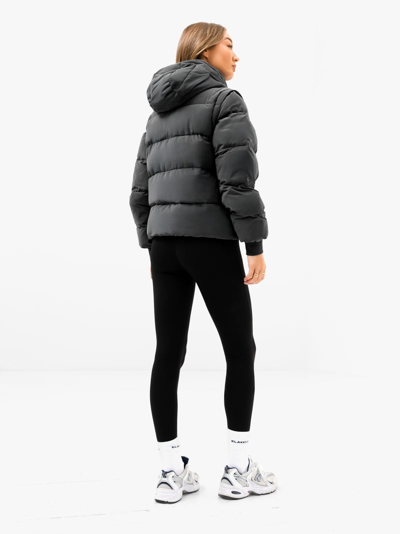 Multiway Puffer Coat 2 - Charcoal