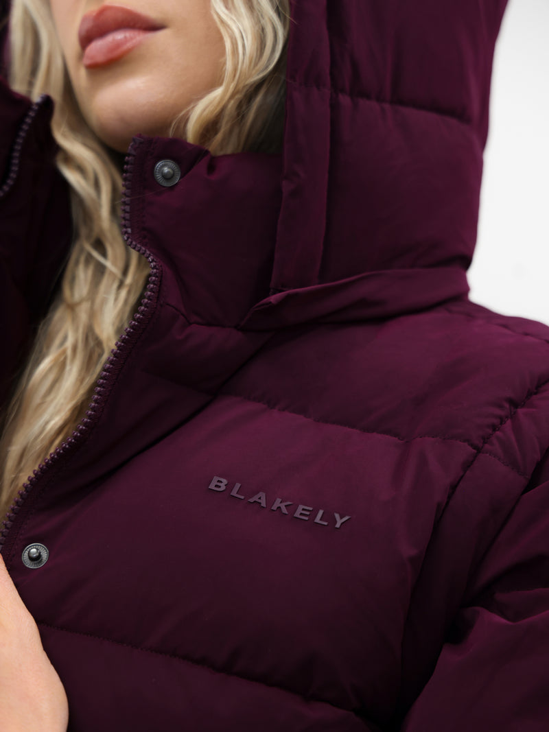 Multiway Puffer Coat 2 - Dark Cherry