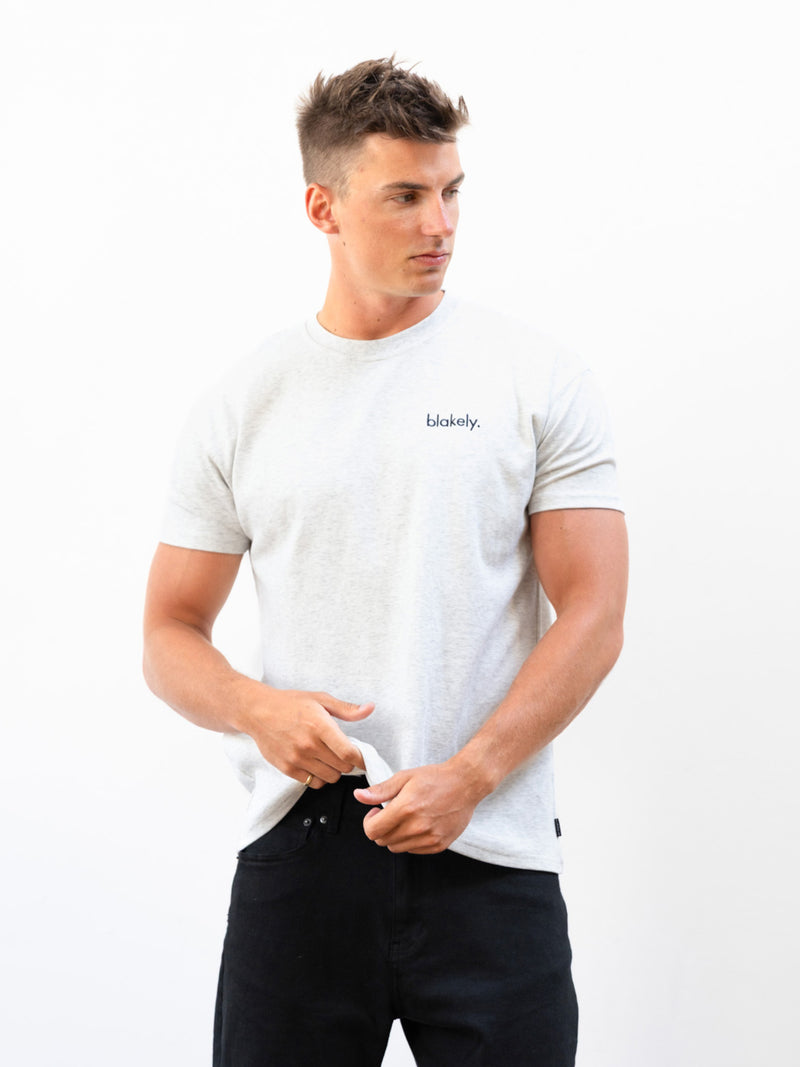 Sami Relaxed T-Shirt - Marl White