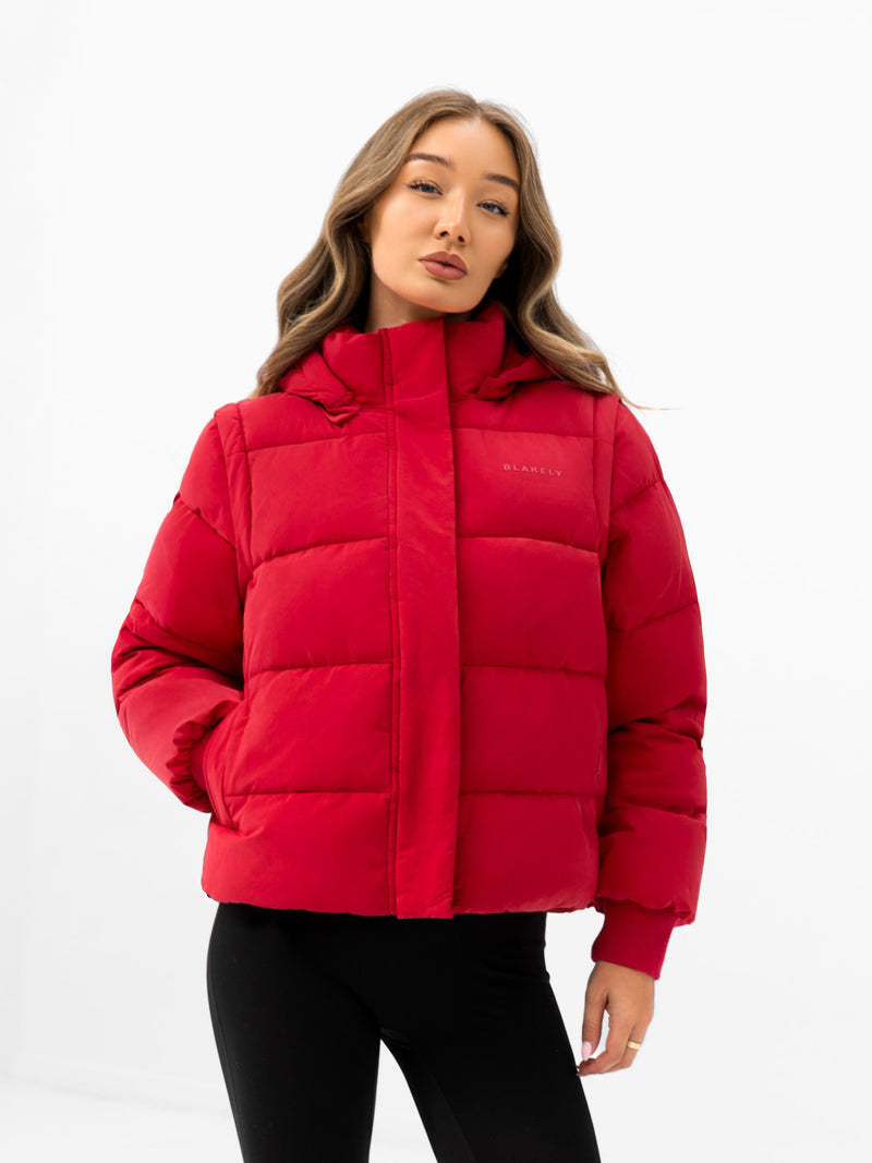 Multiway Puffer Coat 2 - Red