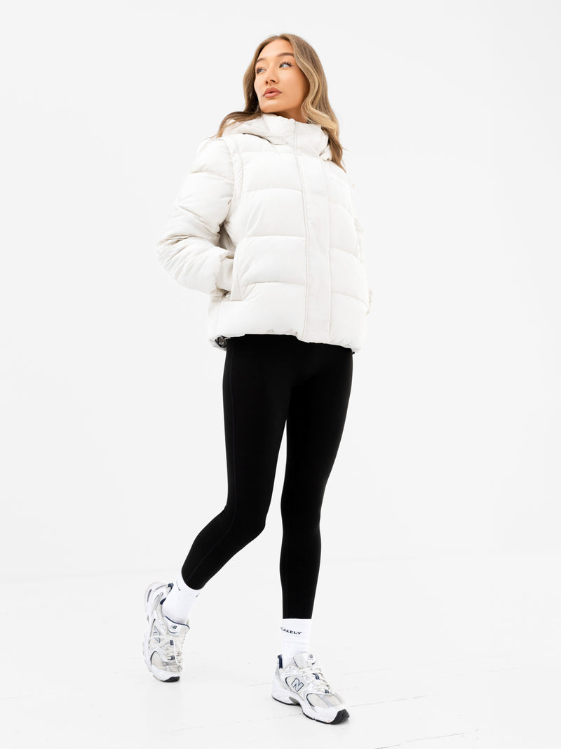 Multiway Puffer Coat 2 - White