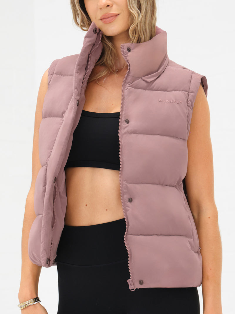 Multiway Puffer Coat 2 - Dusty Pink