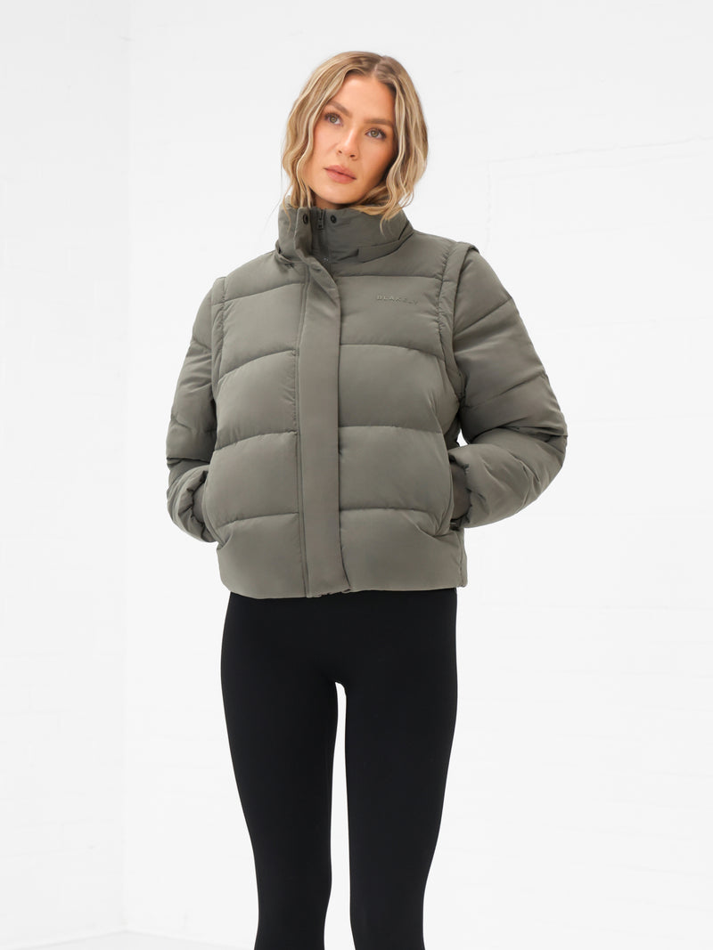 Multiway Puffer Coat 2 - Safari Green
