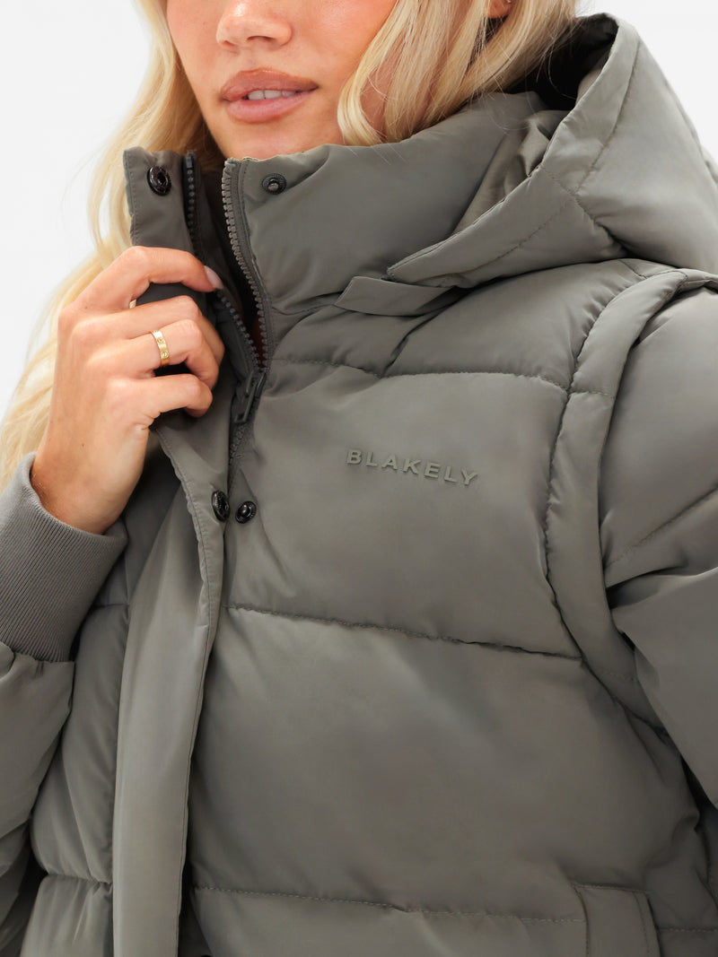 Multiway Puffer Coat 2 - Safari Green