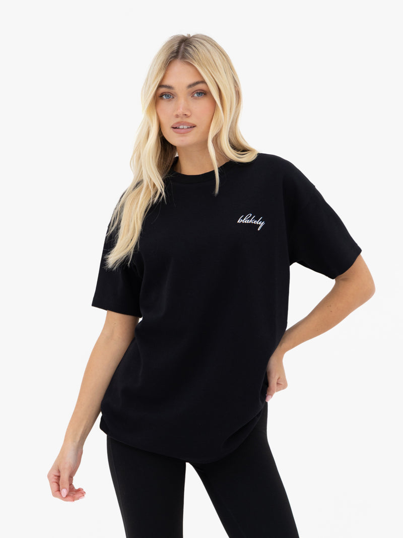 Mindy Oversized T-Shirt - Black
