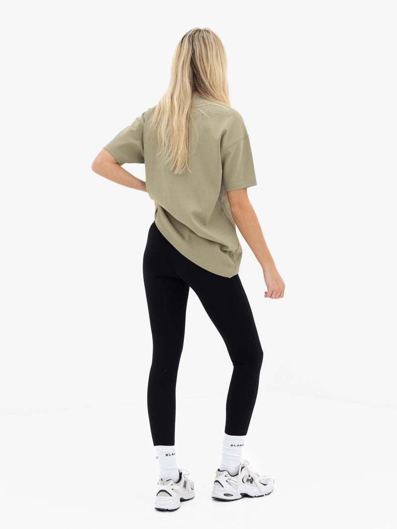 Mindy Oversized T-Shirt - Warm Olive
