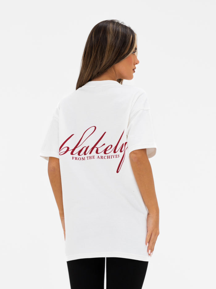 Georgia Oversized T-Shirt - Flat White