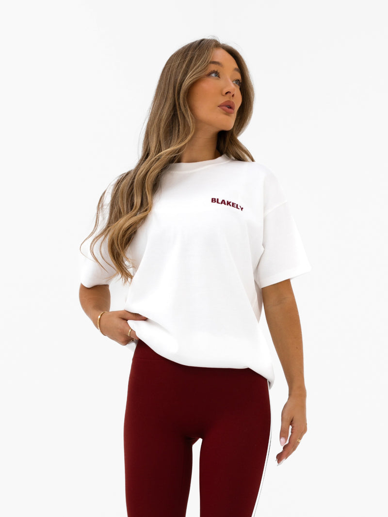 Naomi Oversized T-Shirt - Flat White