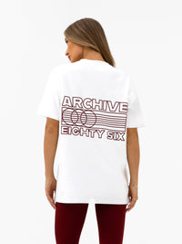 Naomi Oversized T-Shirt - Flat White