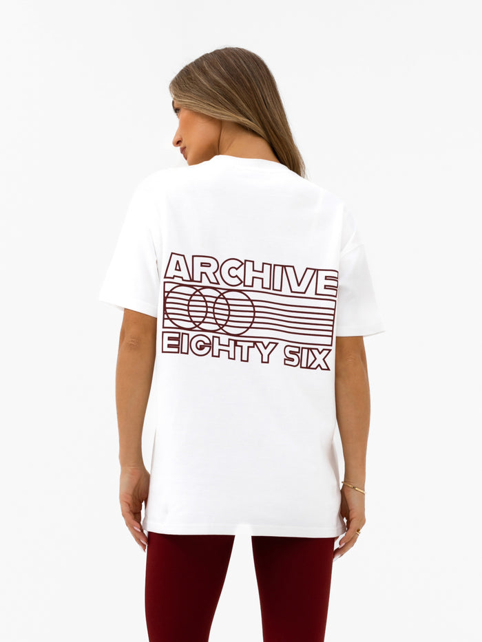 Naomi Oversized T-Shirt - Flat White