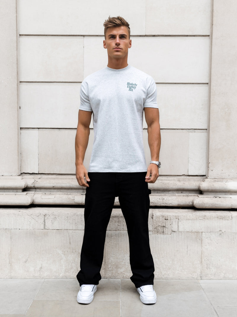Luke Relaxed T-Shirt - Marl Grey