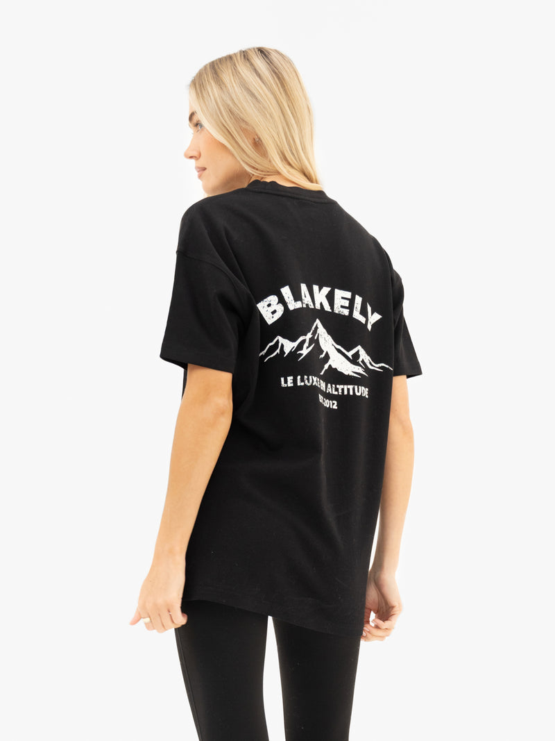 Amari Altitude Oversized T-Shirt - Black