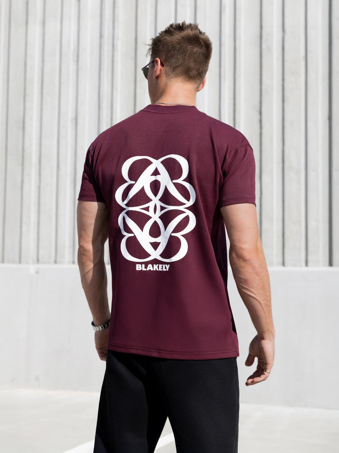 Mateo Relaxed T-Shirt - Deep Burgundy