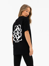 Iris Oversized T-Shirt - Black