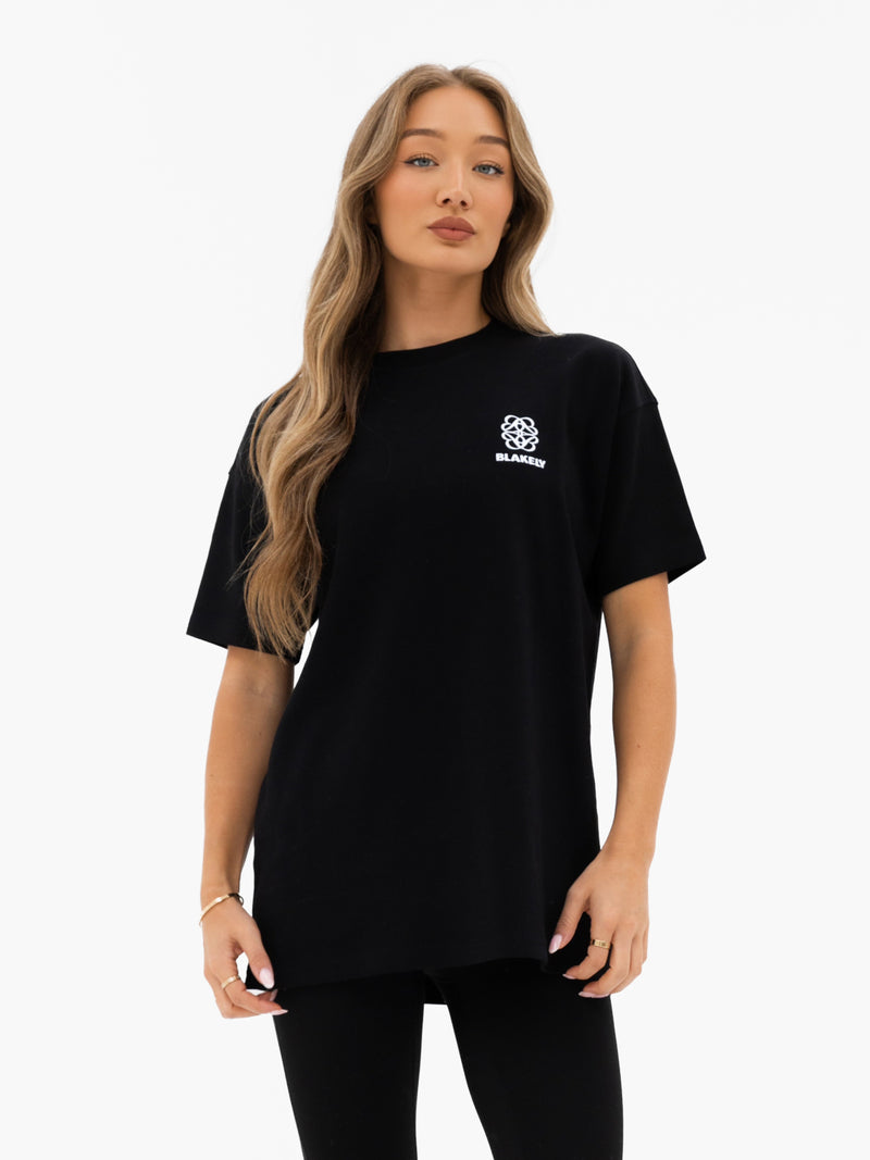 Iris Oversized T-Shirt - Black
