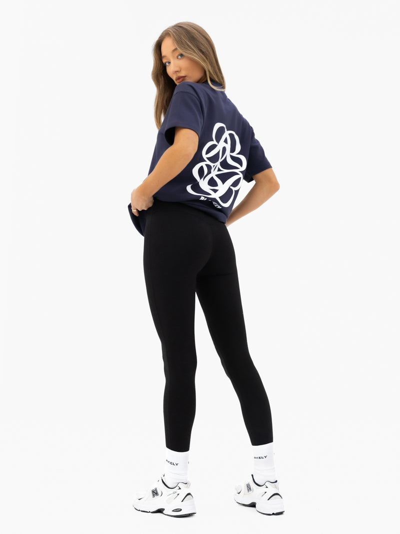 Iris Oversized T-Shirt - True Navy