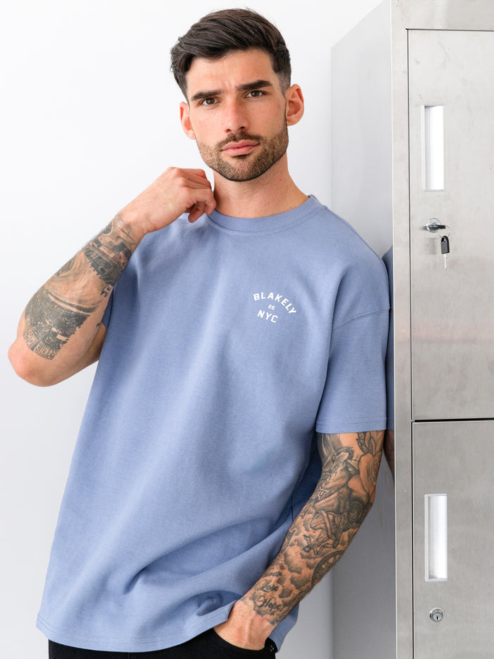 NYC Relaxed T-Shirt - Cloudy Blue