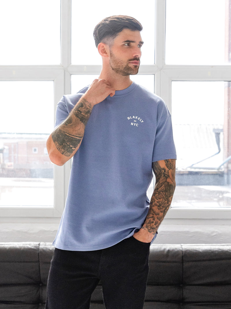 NYC Relaxed T-Shirt - Cloudy Blue