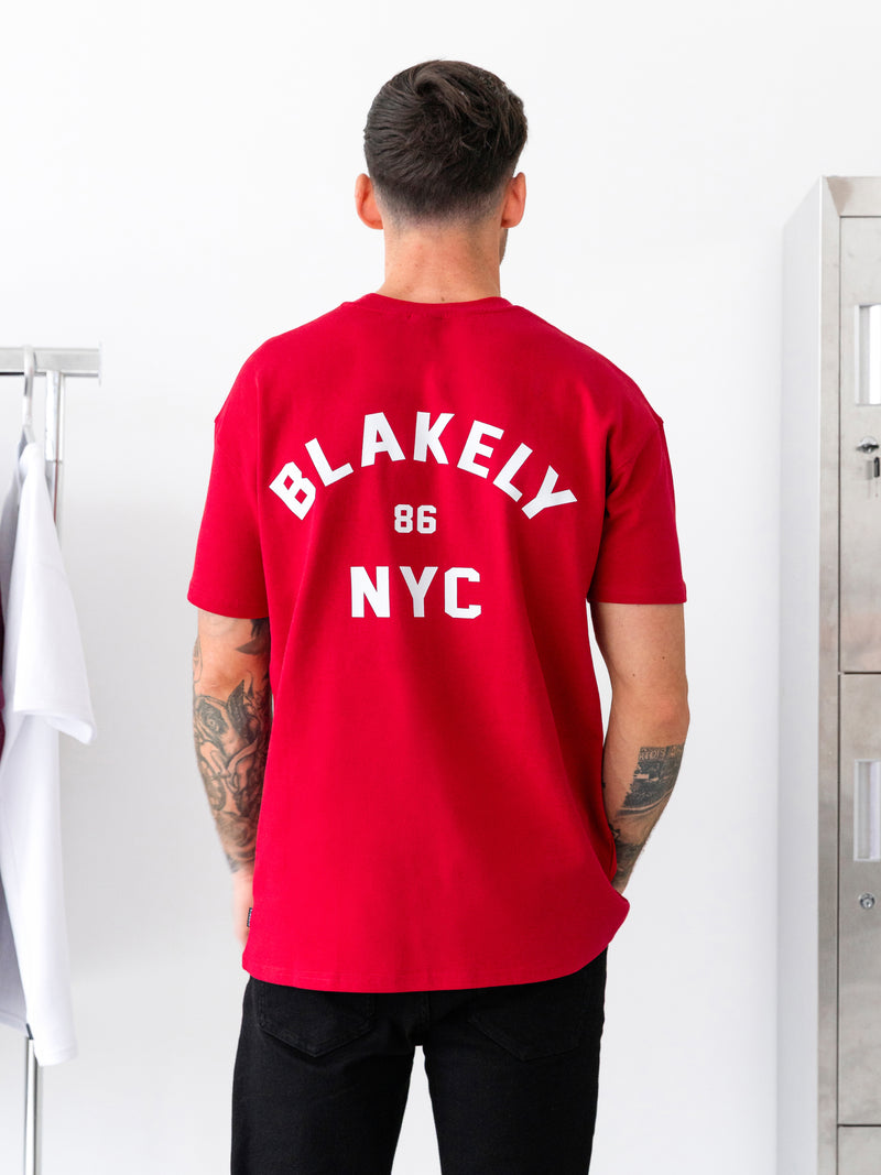 NYC Relaxed T-Shirt - Red