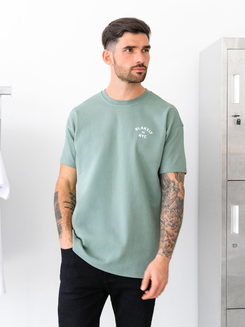 NYC Relaxed T-Shirt - Sage Green