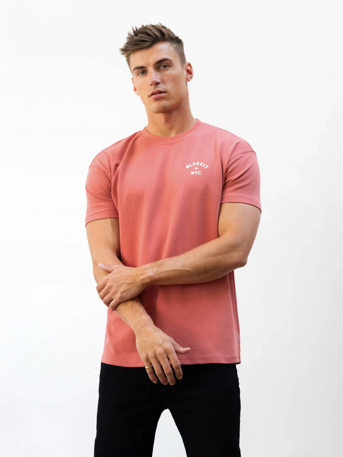 NYC Relaxed T-Shirt - Coral